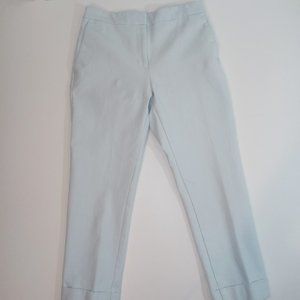 Ann Taylor Petite Womens Business Casual Cropped Capri Pants Mint Green Size 4P